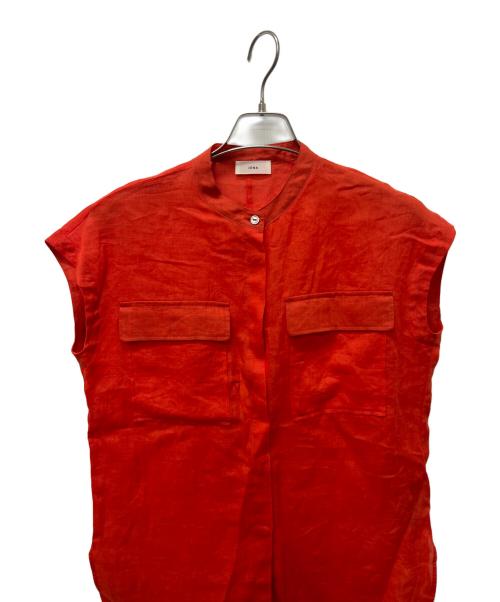 IENA（イエナ）IENA (イエナ) ノースリーブラミーシャツ オレンジ サイズ:FREEの古着・服飾アイテム