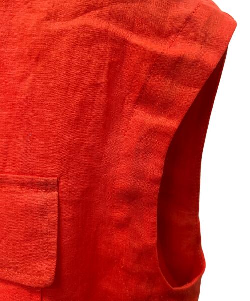 IENA（イエナ）IENA (イエナ) ノースリーブラミーシャツ オレンジ サイズ:FREEの古着・服飾アイテム