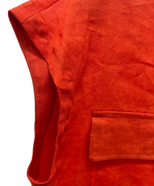 IENA（イエナ）IENA (イエナ) ノースリーブラミーシャツ オレンジ サイズ:FREEの古着・服飾アイテム