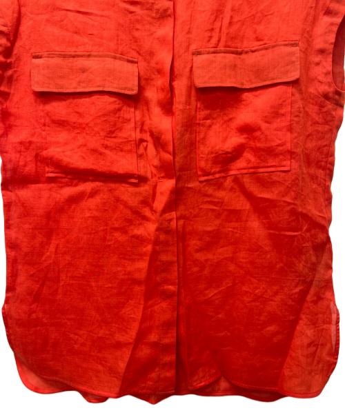 IENA（イエナ）IENA (イエナ) ノースリーブラミーシャツ オレンジ サイズ:FREEの古着・服飾アイテム