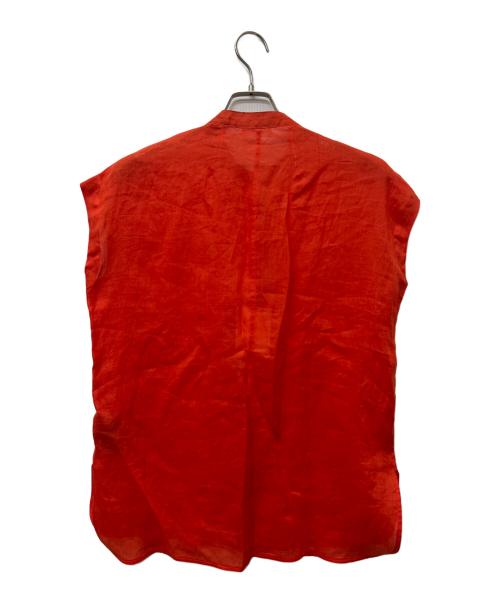 IENA（イエナ）IENA (イエナ) ノースリーブラミーシャツ オレンジ サイズ:FREEの古着・服飾アイテム