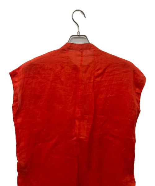 IENA（イエナ）IENA (イエナ) ノースリーブラミーシャツ オレンジ サイズ:FREEの古着・服飾アイテム