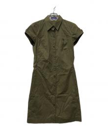 BURBERRY BLUE LABEL（バーバリー ブルー レーベル）の古着「半袖ワンピース」｜カーキ