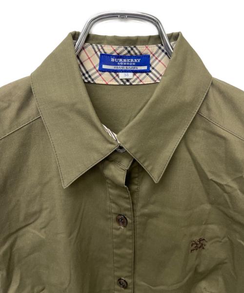BURBERRY BLUE LABEL（バーバリー ブルー レーベル）BURBERRY BLUE LABEL (バーバリー ブルー レーベル) 半袖ワンピース カーキ サイズ:３８の古着・服飾アイテム