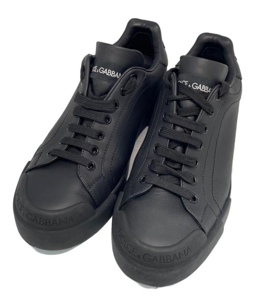 DOLCE & GABBANA（ドルチェ＆ガッバーナ）DOLCE & GABBANA (ドルチェ＆ガッバーナ) スニーカー ブラック サイズ:6の古着・服飾アイテム