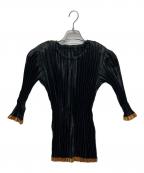 ISSEY MIYAKEイッセイミヤケ）の古着「長袖ブラウス」｜ブラック