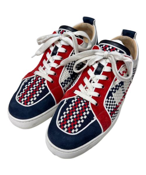 Christian Louboutin（クリスチャン・ルブタン）Christian Louboutin (クリスチャン・ルブタン) Rantulow Orlato Flat' sneakers レッド×ネイビー サイズ:42の古着・服飾アイテム