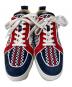 Christian Louboutin (クリスチャン・ルブタン) Rantulow Orlato Flat' sneakers レッド×ネイビー サイズ:42：20000円