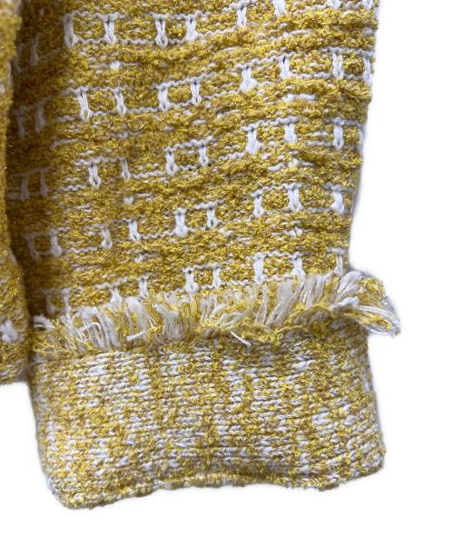 SALON（サロン）SALON (サロン) ジャケット イエロー×ホワイト サイズ:FREEの古着・服飾アイテム