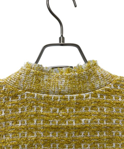 SALON（サロン）SALON (サロン) ジャケット イエロー×ホワイト サイズ:FREEの古着・服飾アイテム