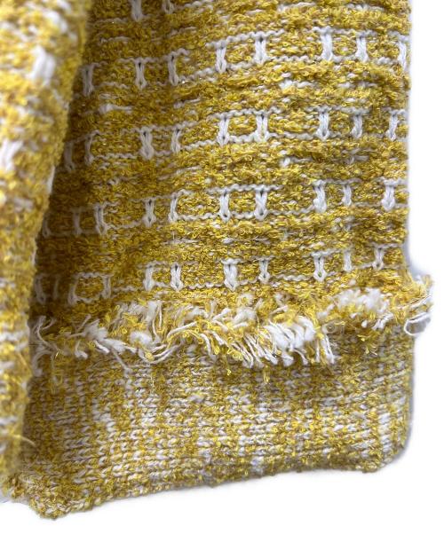 SALON（サロン）SALON (サロン) ジャケット イエロー×ホワイト サイズ:FREEの古着・服飾アイテム