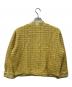 中古・古着 SALON (サロン) ジャケット イエロー×ホワイト サイズ:FREE：8000円