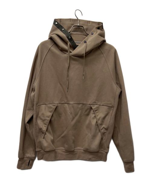 meanswhile（ミーンズワイル）meanswhile (ミーンズワイル) Water-Repellent Breathe Cloth Hoodie Olive ベージュ サイズ:３の古着・服飾アイテム