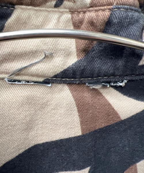 ASAT（アサット）ASAT (アサット) 長袖シャツ ベージュ×ブラック サイズ:不明の古着・服飾アイテム