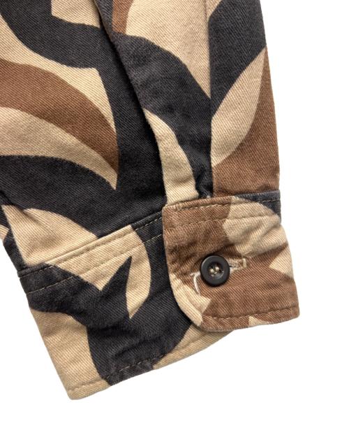 ASAT（アサット）ASAT (アサット) 長袖シャツ ベージュ×ブラック サイズ:不明の古着・服飾アイテム