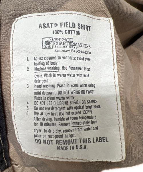 ASAT（アサット）ASAT (アサット) 長袖シャツ ベージュ×ブラック サイズ:不明の古着・服飾アイテム