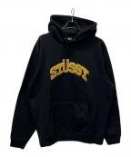 stussyステューシー）の古着「プルオーバーシャツ」｜ブラック