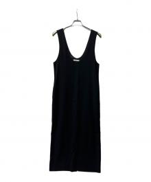 anuke（アンヌーク）の古着「ノースリーブ・キャミソールワンピース」｜ブラック