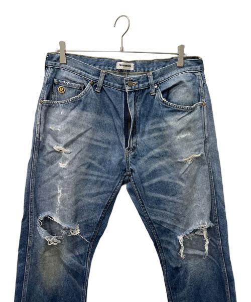 A BATHING APE（ア ベイシング エイプ）A BATHING APE (ア ベイシング エイプ) デニムパンツ インディゴ サイズ:Ｌの古着・服飾アイテム
