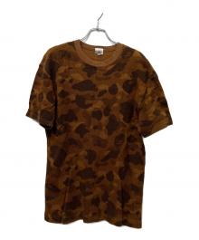 BAPE BY A BATHING APE（ベイプバイアベイシングエイプ）の古着「ワッフルTシャツ」｜ブラウン