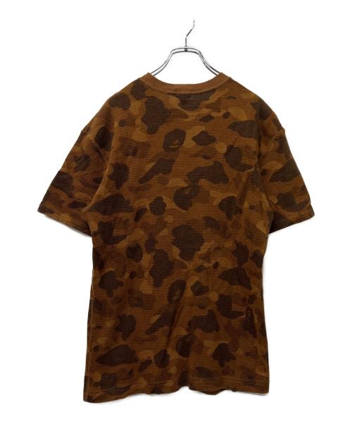 BAPE BY A BATHING APE（ベイプバイアベイシングエイプ）BAPE BY A BATHING APE (ベイプバイアベイシングエイプ) ワッフルTシャツ ブラウン サイズ:Ｌの古着・服飾アイテム