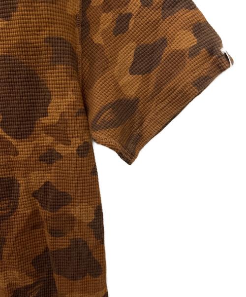 BAPE BY A BATHING APE（ベイプバイアベイシングエイプ）BAPE BY A BATHING APE (ベイプバイアベイシングエイプ) ワッフルTシャツ ブラウン サイズ:Ｌの古着・服飾アイテム