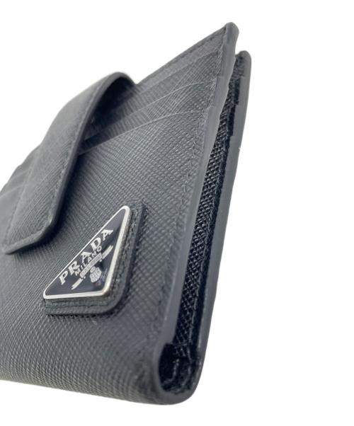 PRADA（プラダ）PRADA (プラダ) 2つ折り財布 ブラックの古着・服飾アイテム