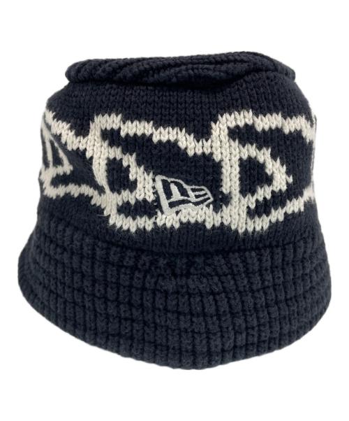 New Era（ニューエラ）New Era (ニューエラ) ニットバケット ブラック×ホワイトの古着・服飾アイテム