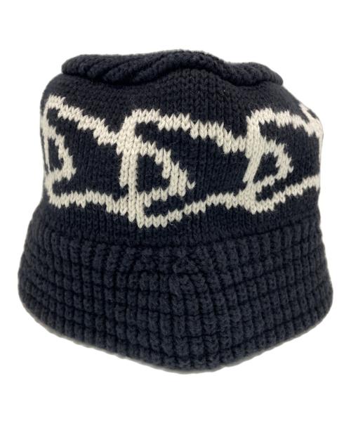New Era（ニューエラ）New Era (ニューエラ) ニットバケット ブラック×ホワイトの古着・服飾アイテム