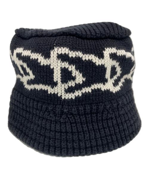 New Era（ニューエラ）New Era (ニューエラ) ニットバケット ブラック×ホワイトの古着・服飾アイテム