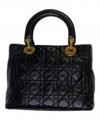 Christian Diorクリスチャン ディオール）の古着「ハンドバッグ」｜ブラック×ゴールド