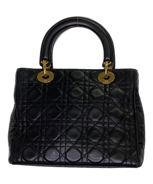 Christian Dior（クリスチャン ディオール）Christian Dior (クリスチャン ディオール) ハンドバッグ ブラック×ゴールドの古着・服飾アイテム