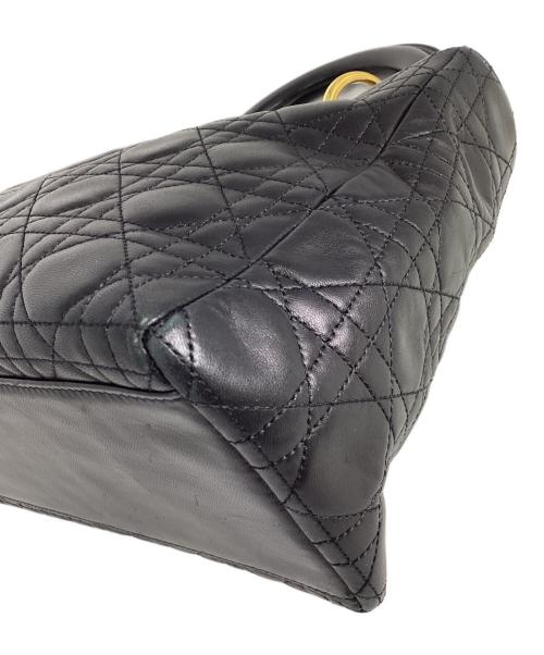 Christian Dior（クリスチャン ディオール）Christian Dior (クリスチャン ディオール) ハンドバッグ ブラック×ゴールドの古着・服飾アイテム