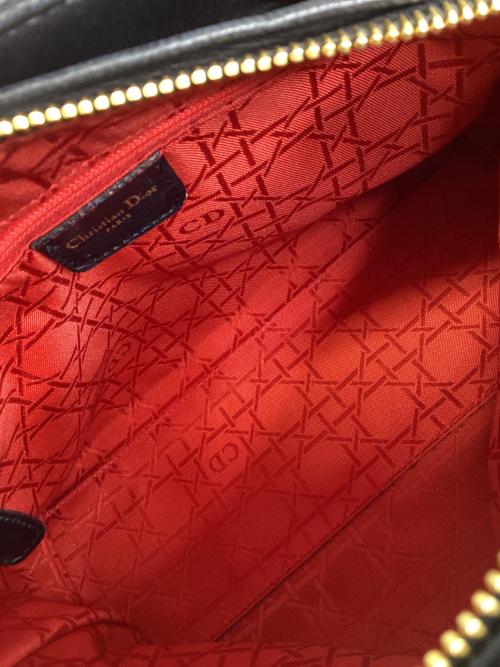 Christian Dior（クリスチャン ディオール）Christian Dior (クリスチャン ディオール) ハンドバッグ ブラック×ゴールドの古着・服飾アイテム