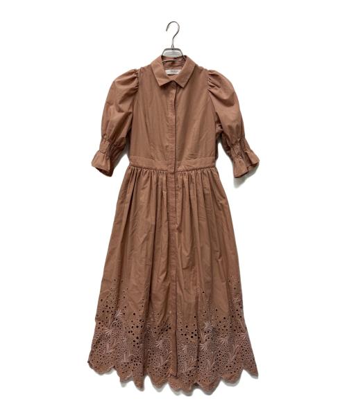 HER LIP TO（ハーリップトゥ）HER LIP TO (ハーリップトゥ) 長袖ワンピース ピンク サイズ:Ｍの古着・服飾アイテム