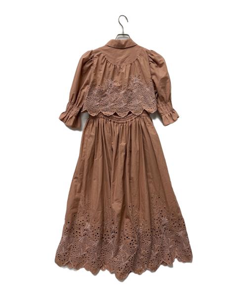 HER LIP TO（ハーリップトゥ）HER LIP TO (ハーリップトゥ) 長袖ワンピース ピンク サイズ:Ｍの古着・服飾アイテム