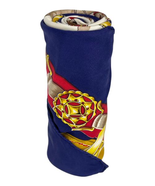 HERMES（エルメス）HERMES (エルメス) スカーフ ネイビーの古着・服飾アイテム