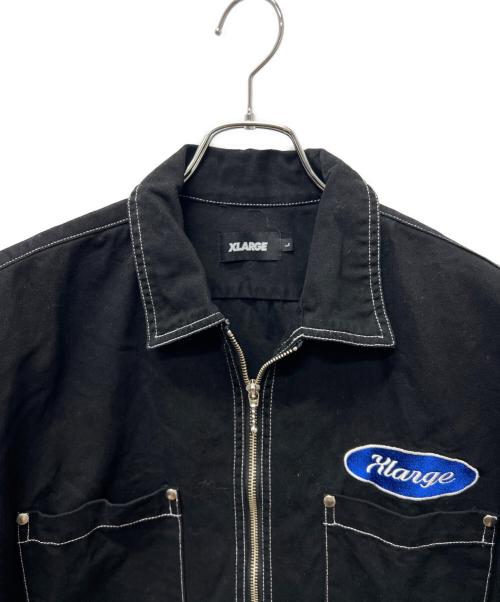 X-LARGE（エクストララージ）X-LARGE (エクストララージ) ワークシャツ ブラック サイズ:Ｌの古着・服飾アイテム