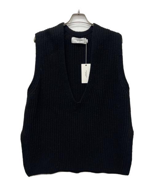 JOHN MASON SMITH（ジョンメイソンスミス）JOHN MASON SMITH (ジョンメイソンスミス) OVER SIZE V NECK KINT ブラック サイズ:Ｓの古着・服飾アイテム