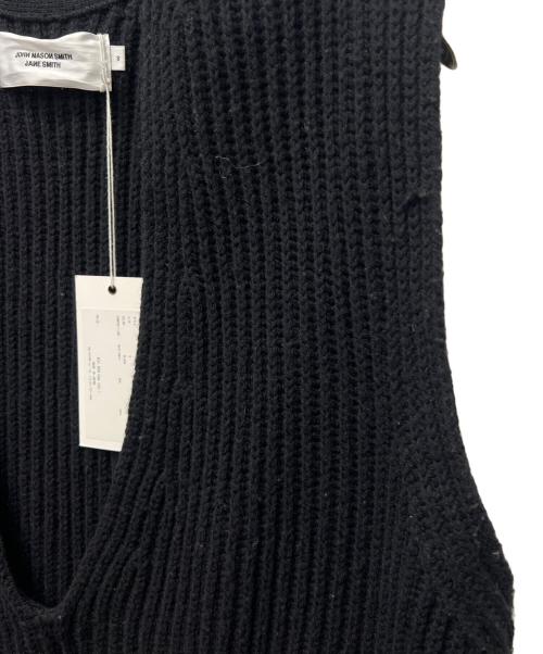 JOHN MASON SMITH（ジョンメイソンスミス）JOHN MASON SMITH (ジョンメイソンスミス) OVER SIZE V NECK KINT ブラック サイズ:Ｓの古着・服飾アイテム