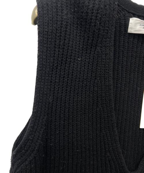 JOHN MASON SMITH（ジョンメイソンスミス）JOHN MASON SMITH (ジョンメイソンスミス) OVER SIZE V NECK KINT ブラック サイズ:Ｓの古着・服飾アイテム