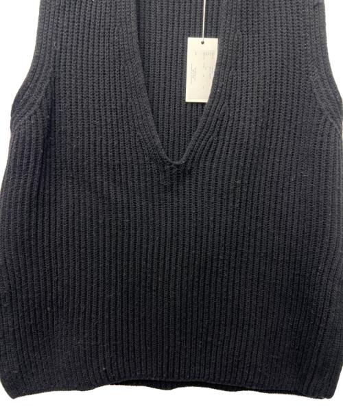 JOHN MASON SMITH（ジョンメイソンスミス）JOHN MASON SMITH (ジョンメイソンスミス) OVER SIZE V NECK KINT ブラック サイズ:Ｓの古着・服飾アイテム