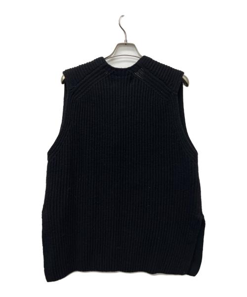 JOHN MASON SMITH（ジョンメイソンスミス）JOHN MASON SMITH (ジョンメイソンスミス) OVER SIZE V NECK KINT ブラック サイズ:Ｓの古着・服飾アイテム