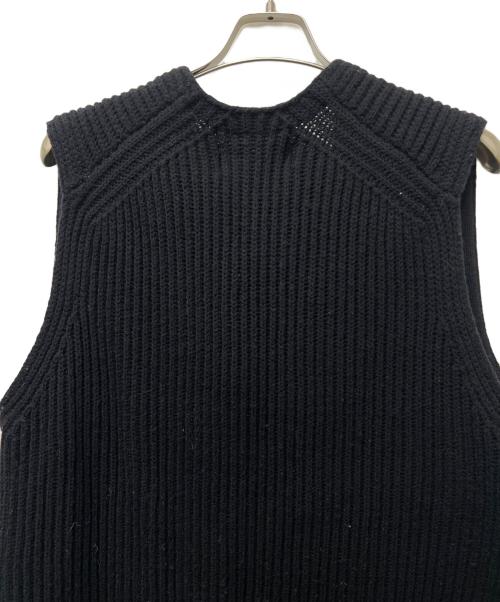 JOHN MASON SMITH（ジョンメイソンスミス）JOHN MASON SMITH (ジョンメイソンスミス) OVER SIZE V NECK KINT ブラック サイズ:Ｓの古着・服飾アイテム