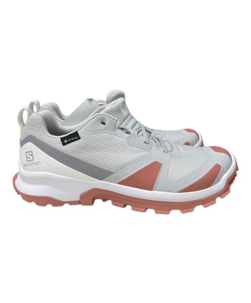 SALOMON（サロモン）SALOMON (サロモン) ローカットスニーカー グレー×ピンク サイズ:２４の古着・服飾アイテム