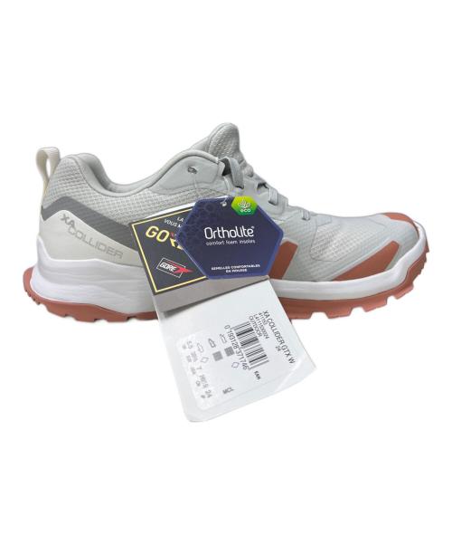 SALOMON（サロモン）SALOMON (サロモン) ローカットスニーカー グレー×ピンク サイズ:２４の古着・服飾アイテム