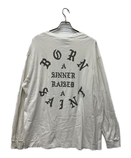 SAINT MICHAEL（セントマイケル）SAINT MICHAEL (セントマイケル) ロングカットソー ホワイト サイズ:XXLの古着・服飾アイテム