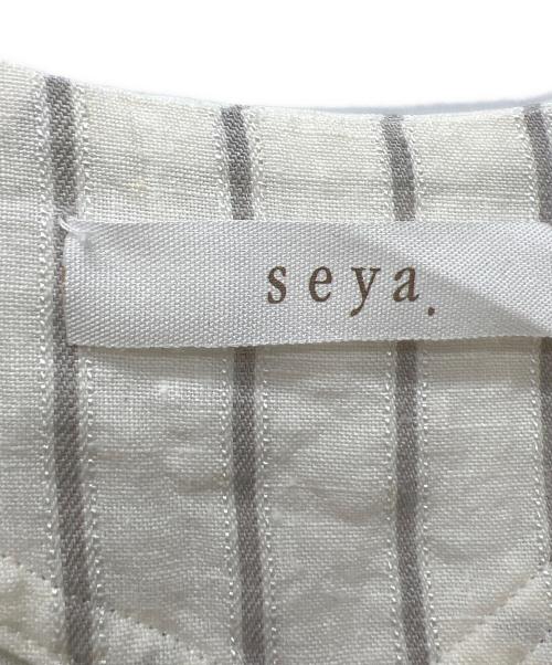seya.（セヤ）seya. (セヤ) 半袖ワンピース アイボリー サイズ:Ｍの古着・服飾アイテム