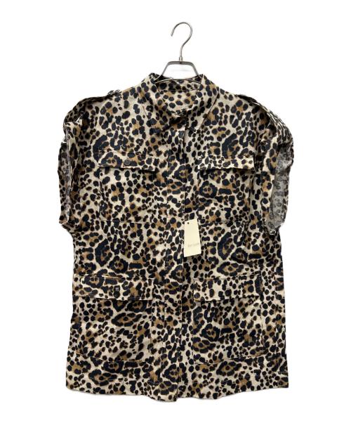 Whim Gazette（ウィムガゼット）Whim Gazette (ウィムガゼット) レオパードサファリジレ ブラウン×ブラック サイズ:FREEの古着・服飾アイテム