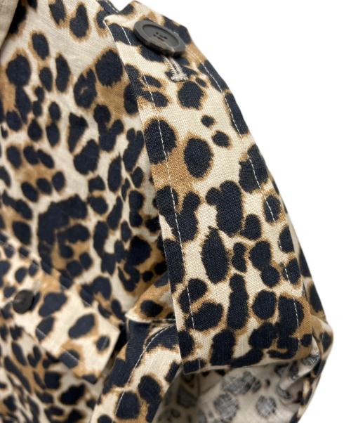 Whim Gazette（ウィムガゼット）Whim Gazette (ウィムガゼット) レオパードサファリジレ ブラウン×ブラック サイズ:FREEの古着・服飾アイテム